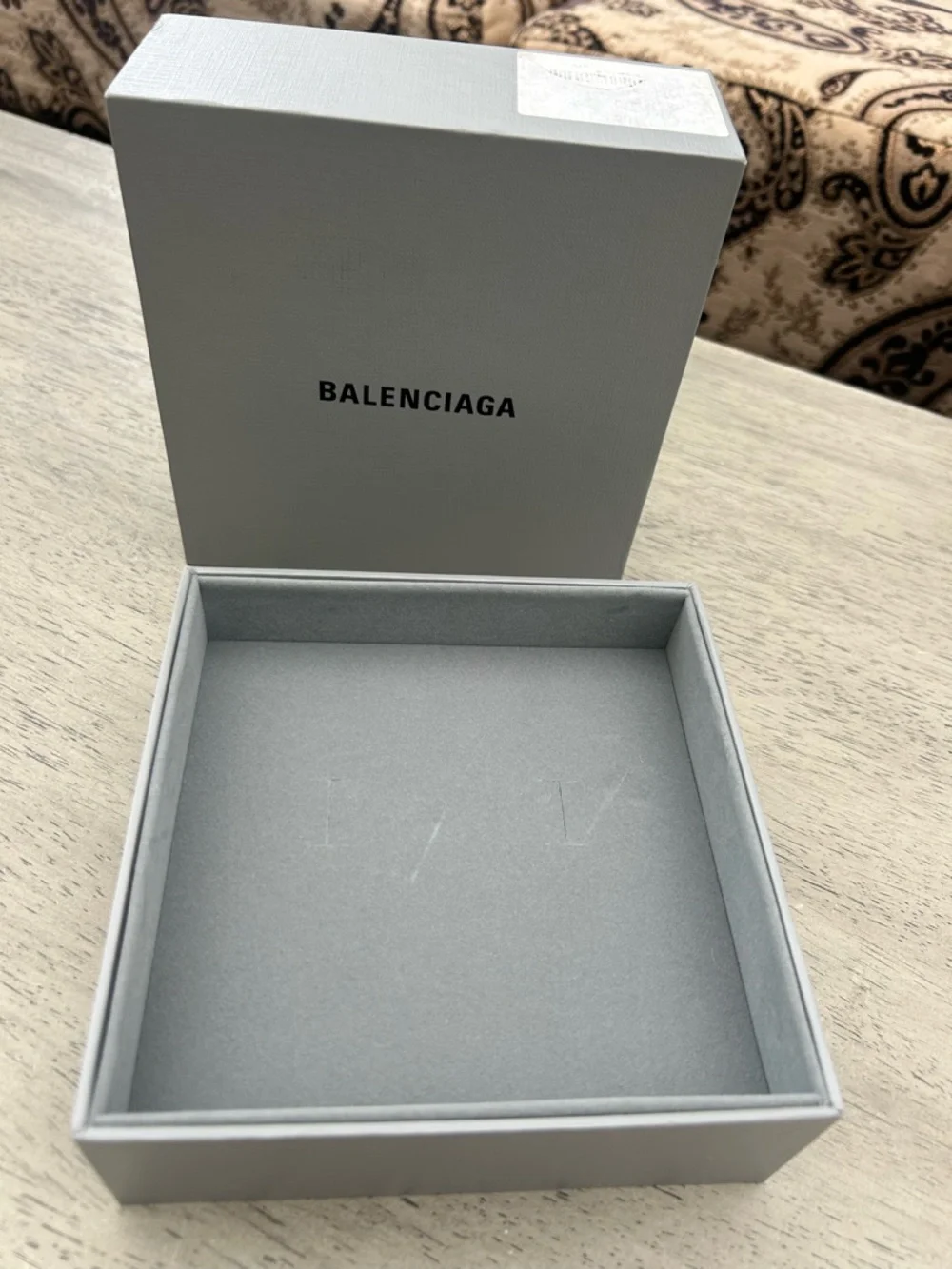 Authentic Balenciaga Signature Grey Luxury Presentation Box‎ - Large Square